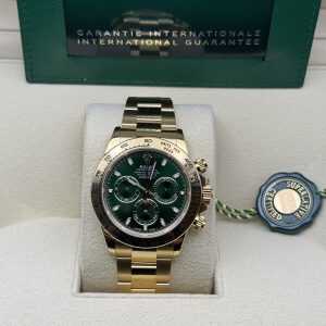 116508 Rolex Daytona Yellow Gold Green Dial "John Mayer"
